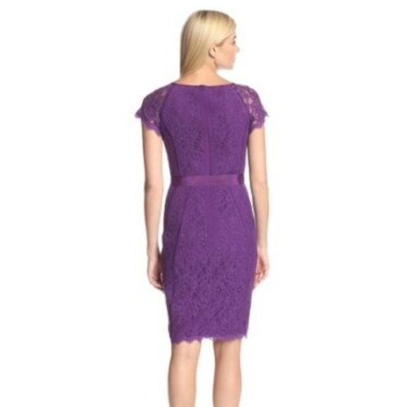 NUE BY SHANI VIOLET Ribbon Waist Lace dress - Picture 4 of 5
